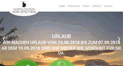 Desktop Screenshot of praxis-vonstetten.de
