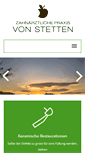 Mobile Screenshot of praxis-vonstetten.de