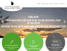 Tablet Screenshot of praxis-vonstetten.de